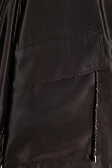 VESTE COL MONTANT TAILLE AJUSTABLE - Marron de Zara - Image 10