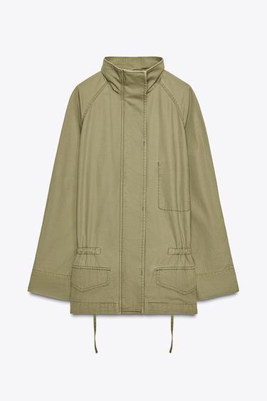 MAXI POCKET PARKA - Olive Green by Zara