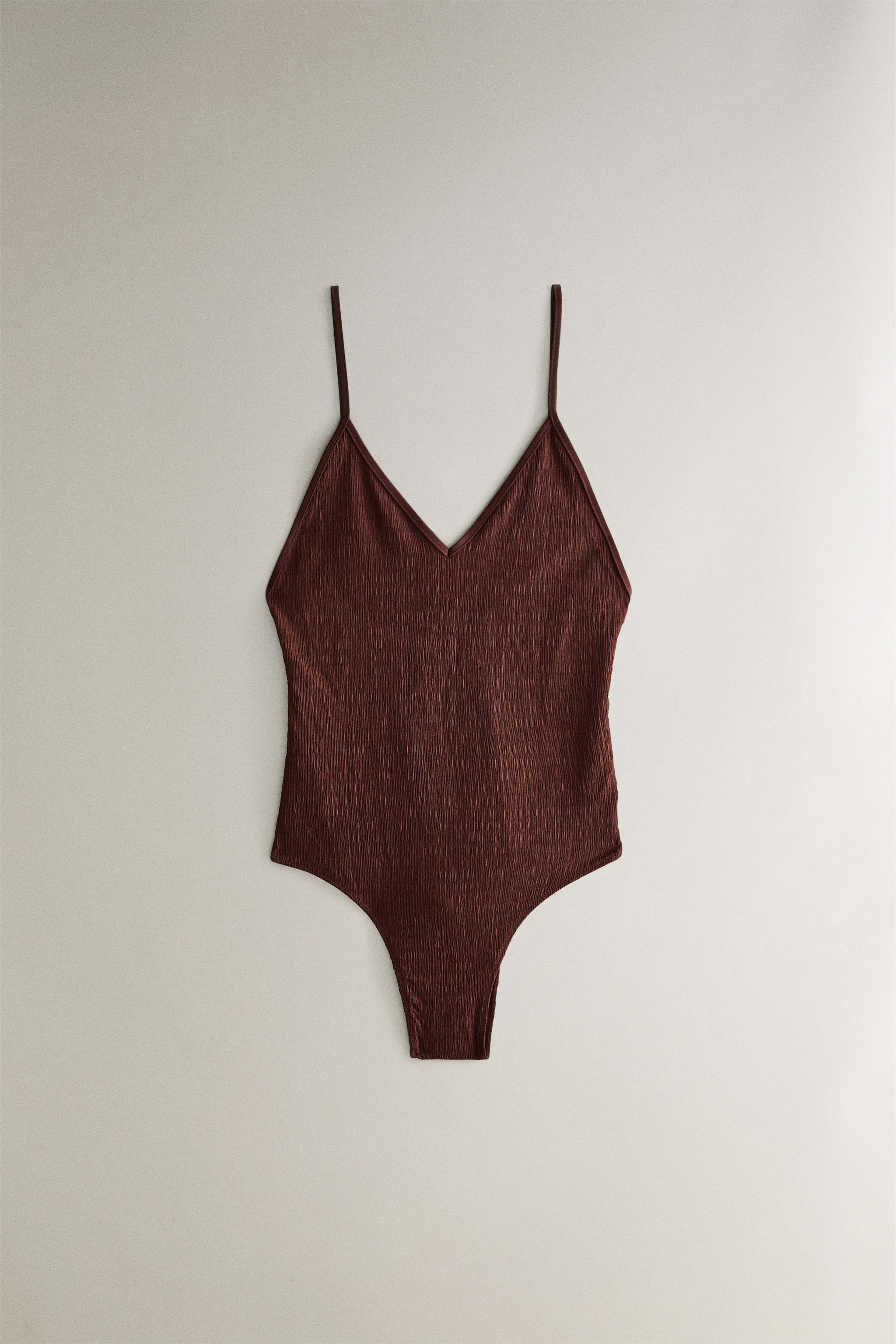 ZARA  スモック織り ビーチ ビキニトップス 8113/609 48113609716-a4.jpg?ts=