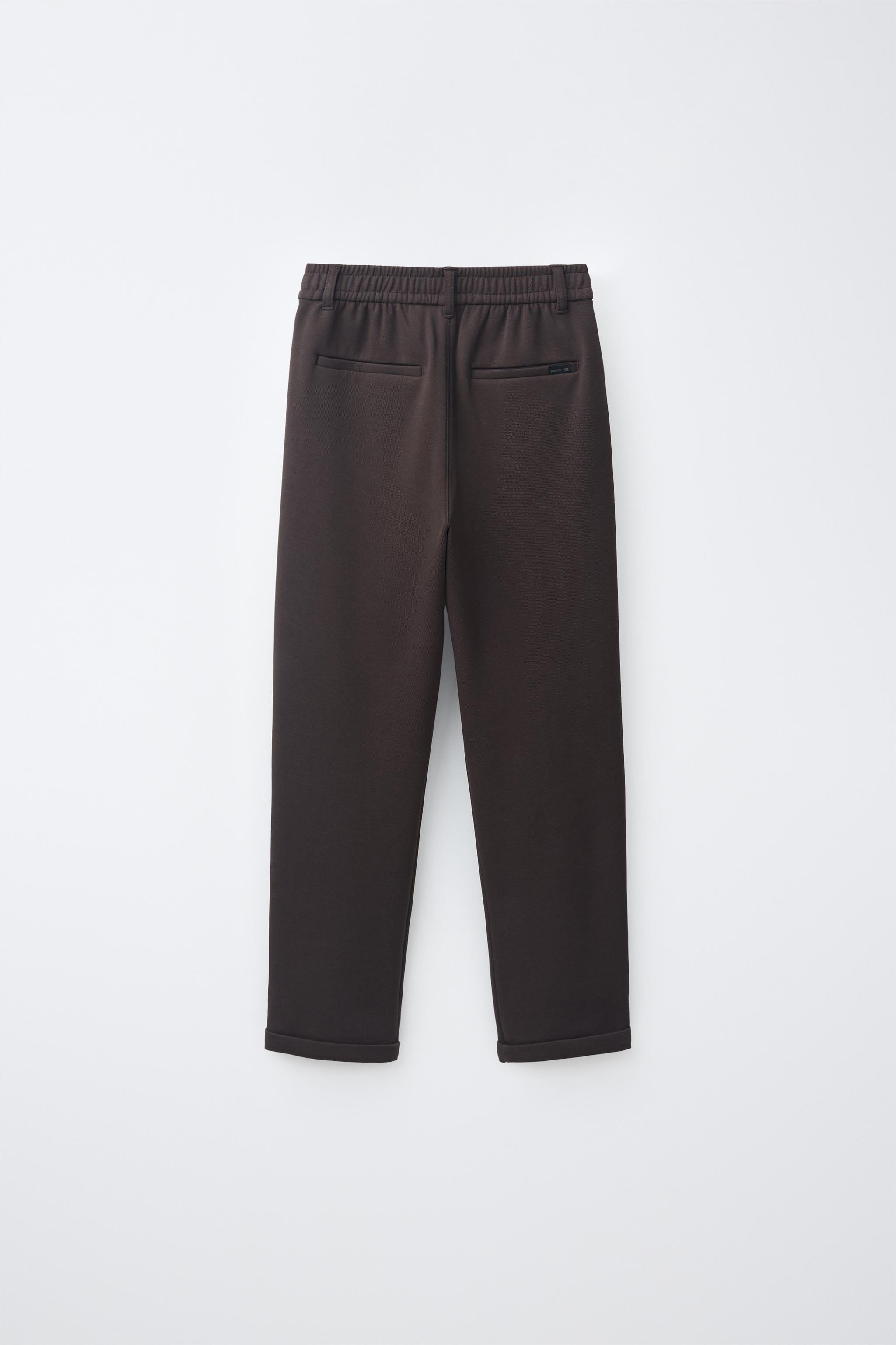 RELAXED COMFORT PANTS — Chocolate