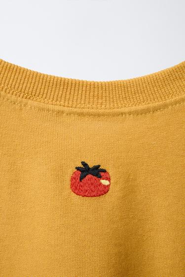 TOMATO HEAVY WEIGHT T-SHIRT - Mustard by Zara - Image 3