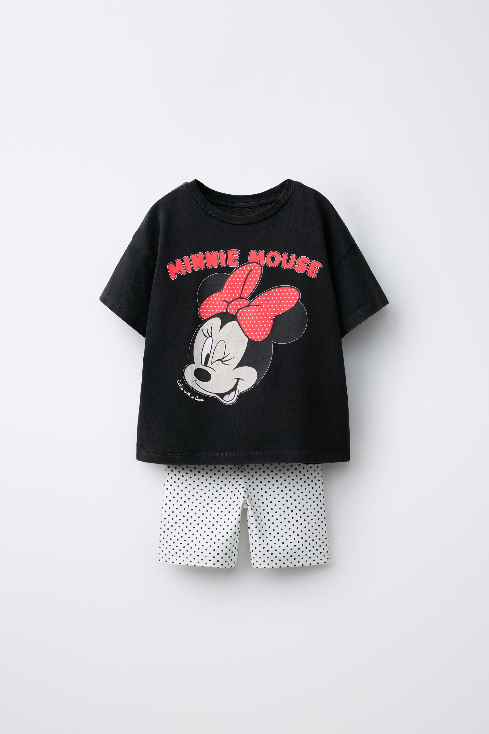 Minnie Mouse © Disney Polka Dot T-Shirt And Cycling Leggings Set