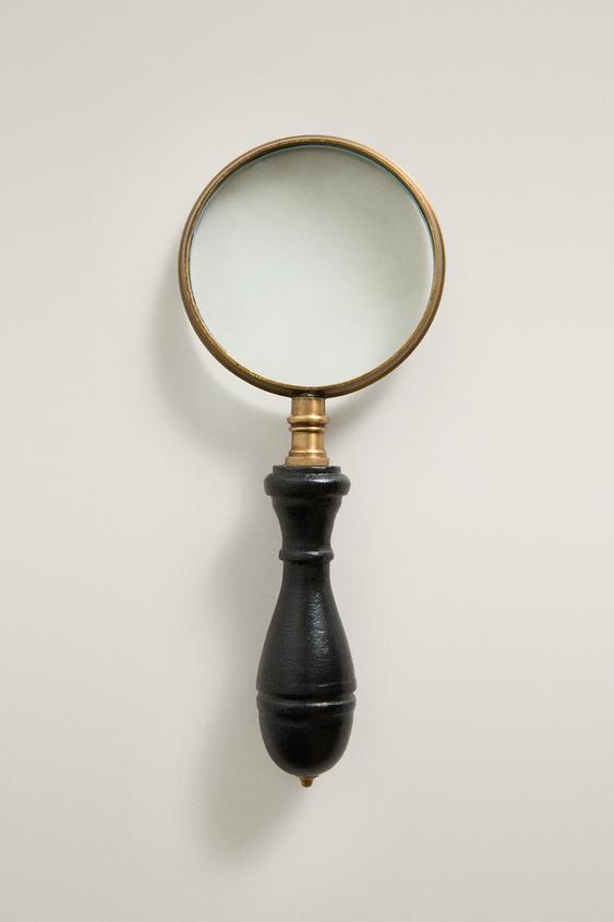 Zara BRASS AND WOOD MAGNIFYING GLASS - Multicolored - Image 0