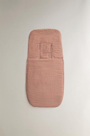COTTON GINGHAM BABY TROLLEY HESSIAN - برتقالي داكن الخاص بـ Zara - صورة 0