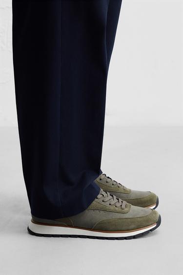 BUTY SPORTOWE CASUAL - ZIELONY WODNISTY Zara - Obraz 0