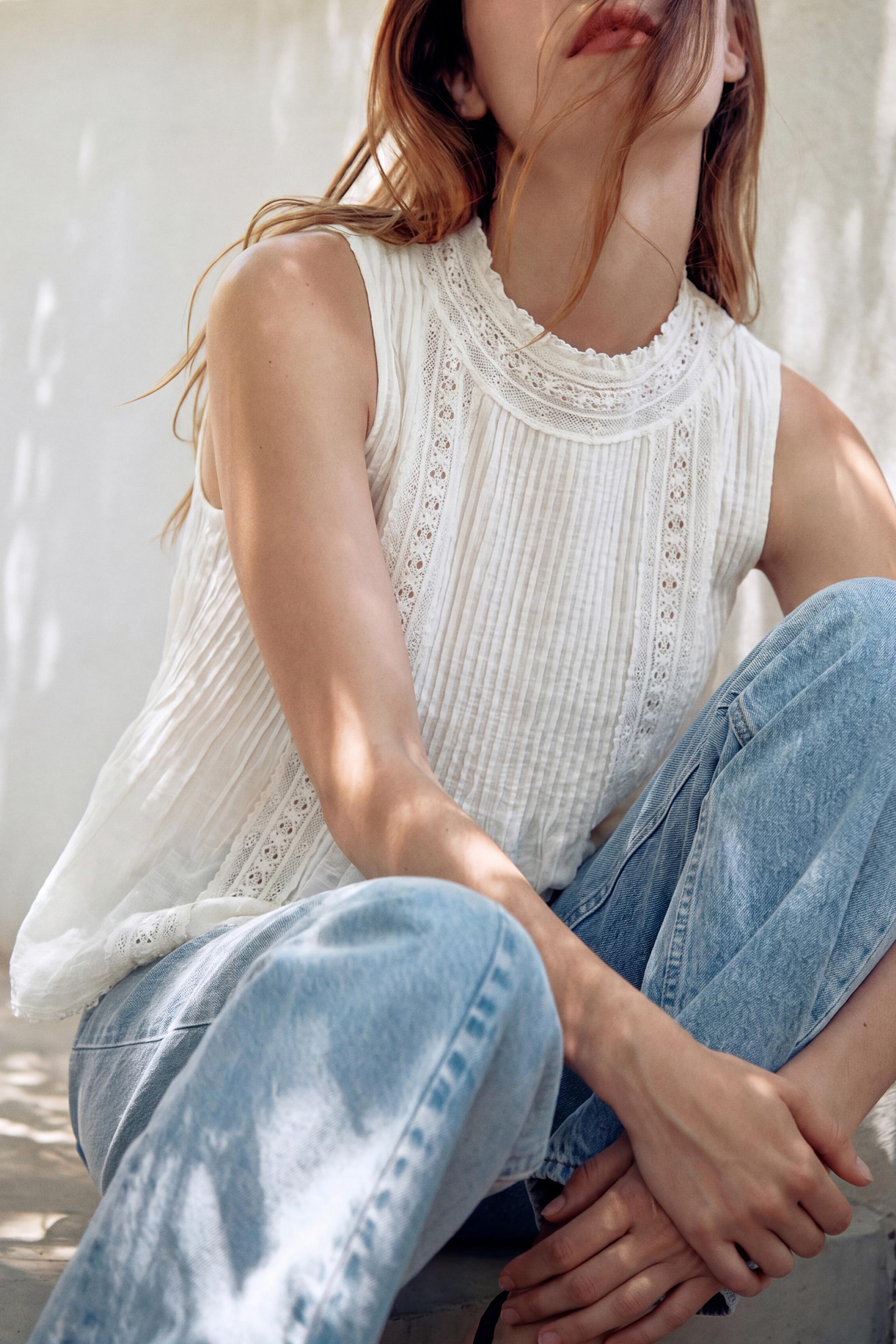 ZW COLLECTION ROMANTIC SHIRT — White