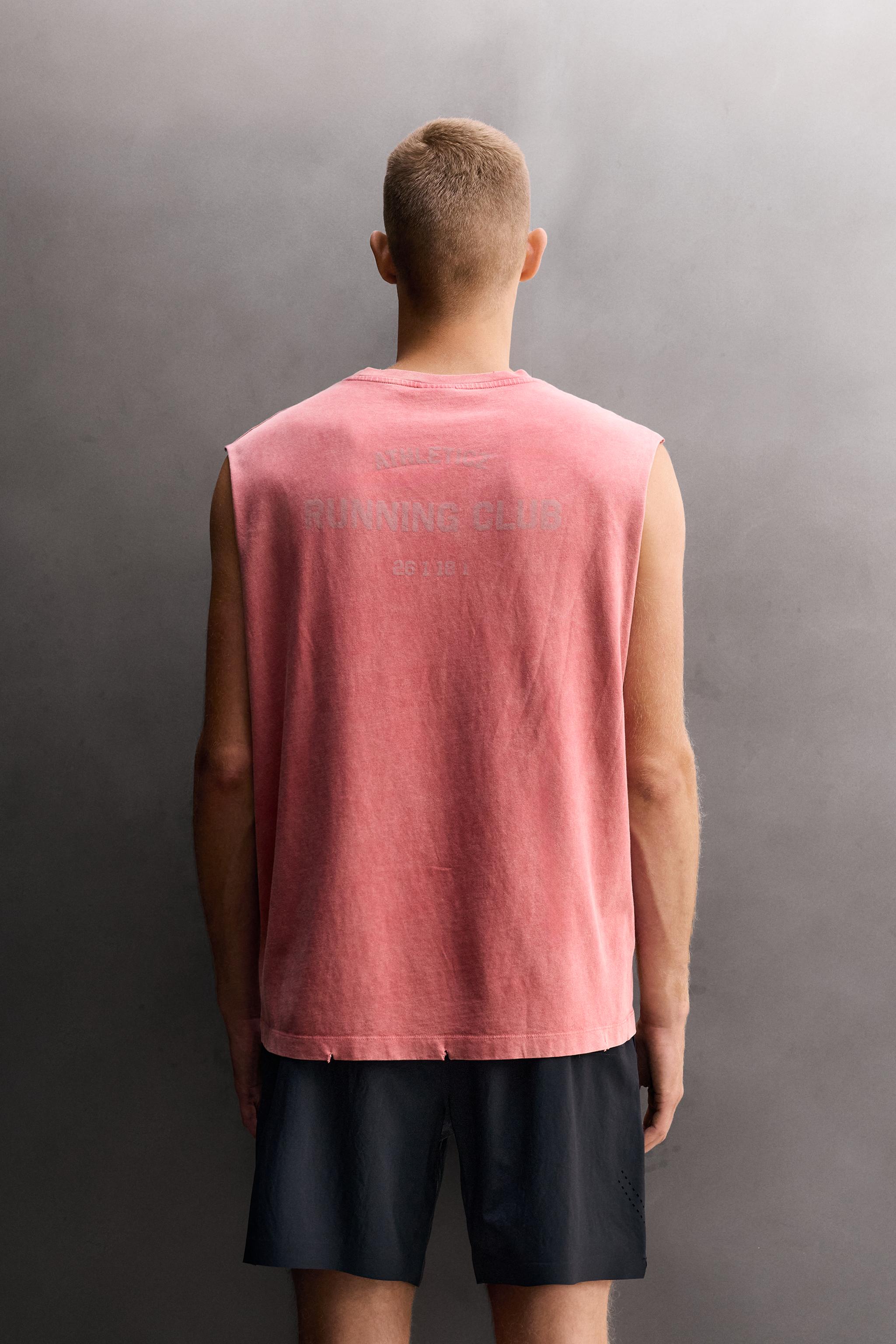 T-SHIRT DÉBARDEUR RUNNING EN COTON