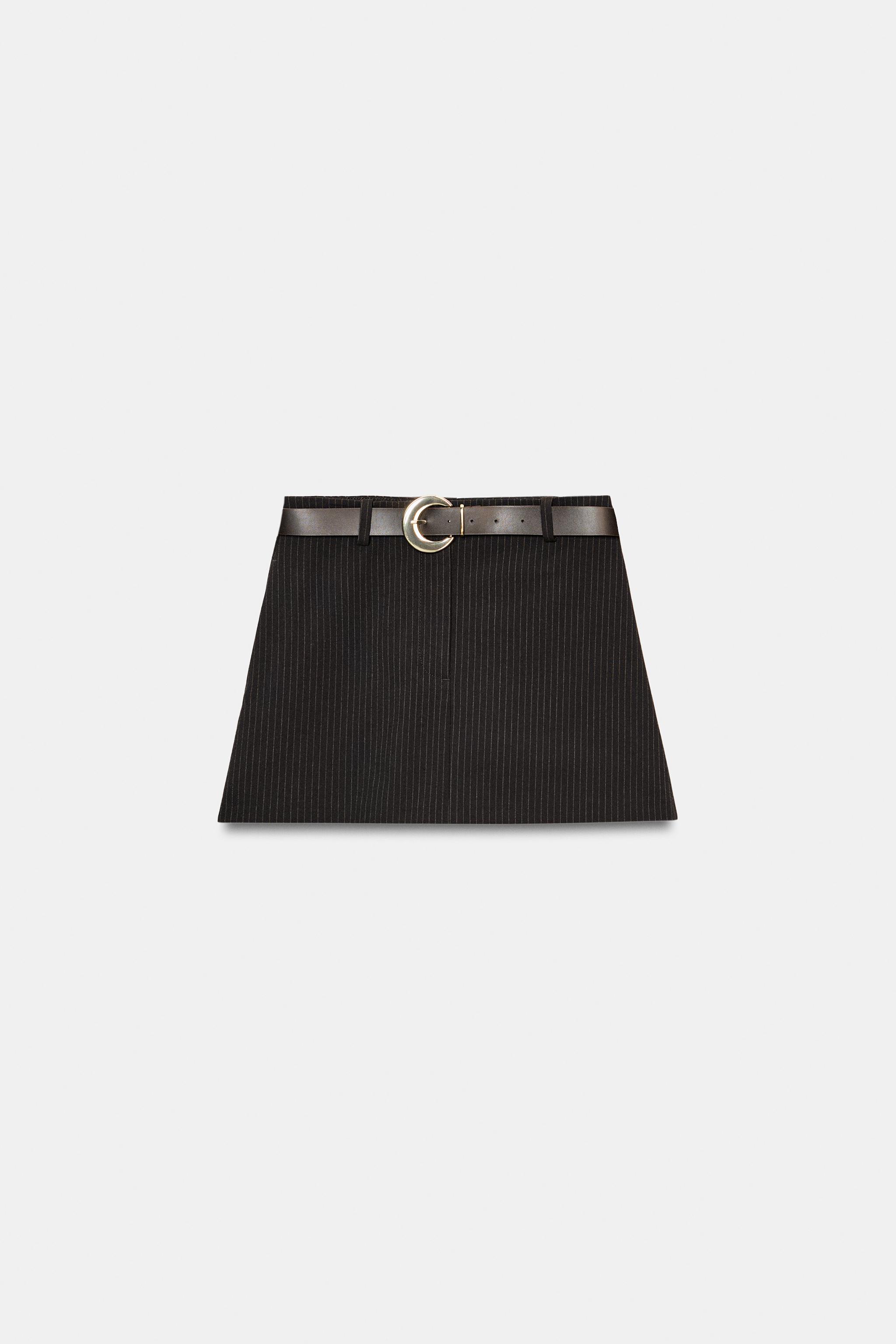 JUPE-PANTALON À CEINTURE RAYURES