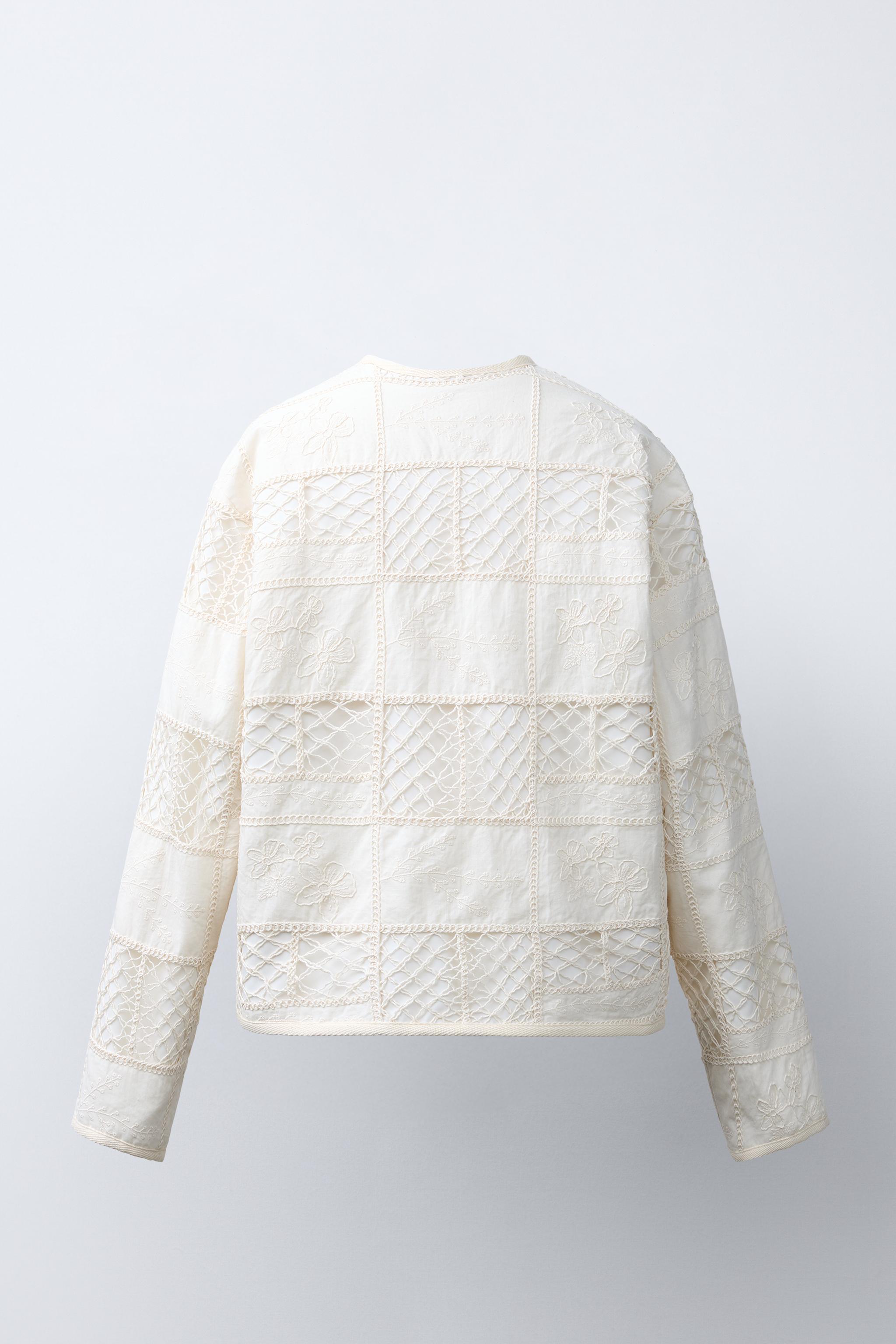 PATCHWORK JACKET - Ecru | ZARA Canada