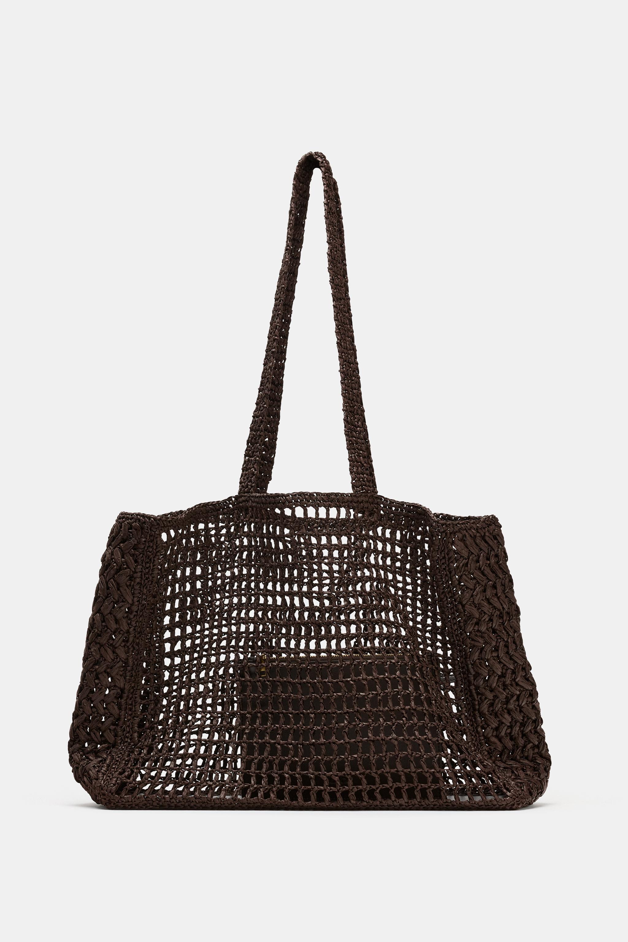BRAIDED MAXI TOTE BAG - Brown | ZARA South Africa