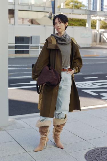 TRF ミッドライズ バギー バルーン デニムパンツライトブルーZaraのTRF ミッドライズ バギー バルーン デニムパンツ - ライトブルー 