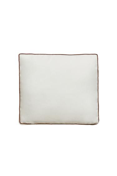 SEAT CUSHION WITH PIPING - Ecru by Zara