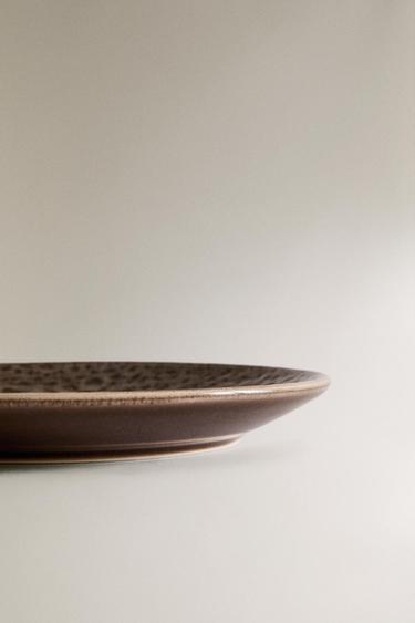 DESSERT PLATE WITH RAISED DESIGN - Grey by Zara - Image 3