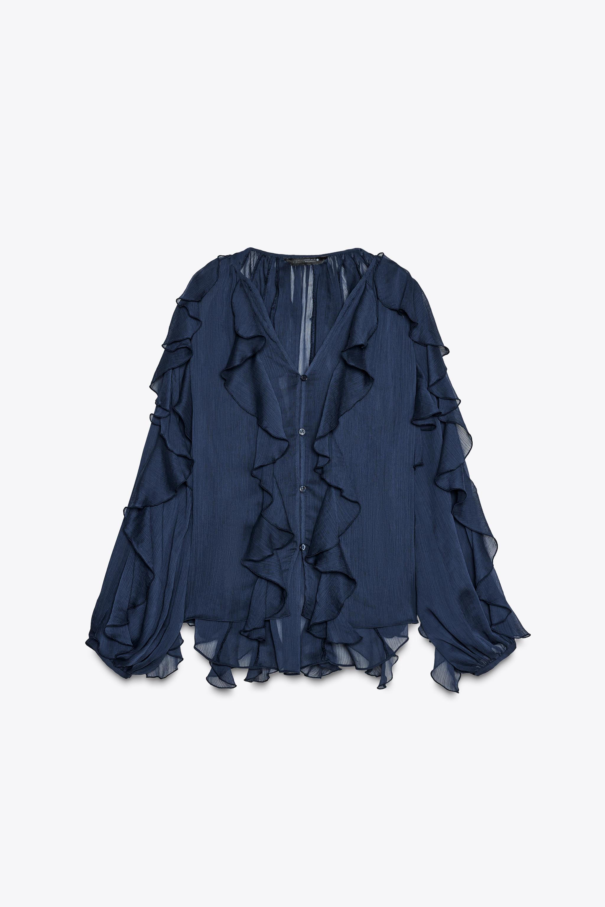 ruffled blouse zara