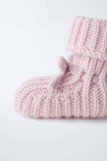 CASHMERE BOOTIES - Pink by Zara - Image 5