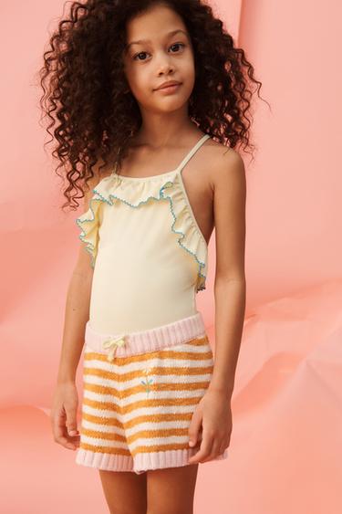 LIMITED EDITION EMBROIDERED SWIMSUIT - Vanilla by Zara - Image 0