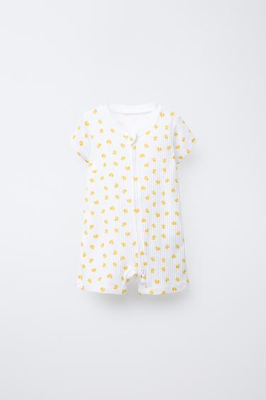 TWO-PACK OF DUCKLING PRINT ALL-IN-ONE PYJAMAS - Yellow by Zara - Image 1