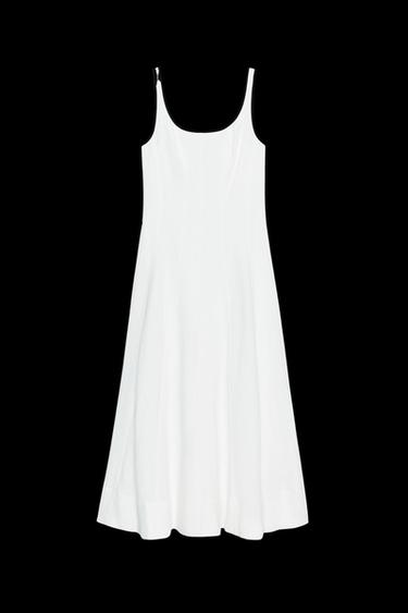 MIDI-KLEID PASPELN KONTRAST - Cremefarben von Zara - Bild 0