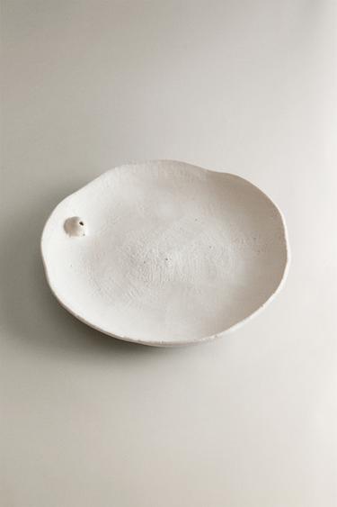 CERAMIC INCENSE BURNER DISH - Oyster-white by Zara - Image 1