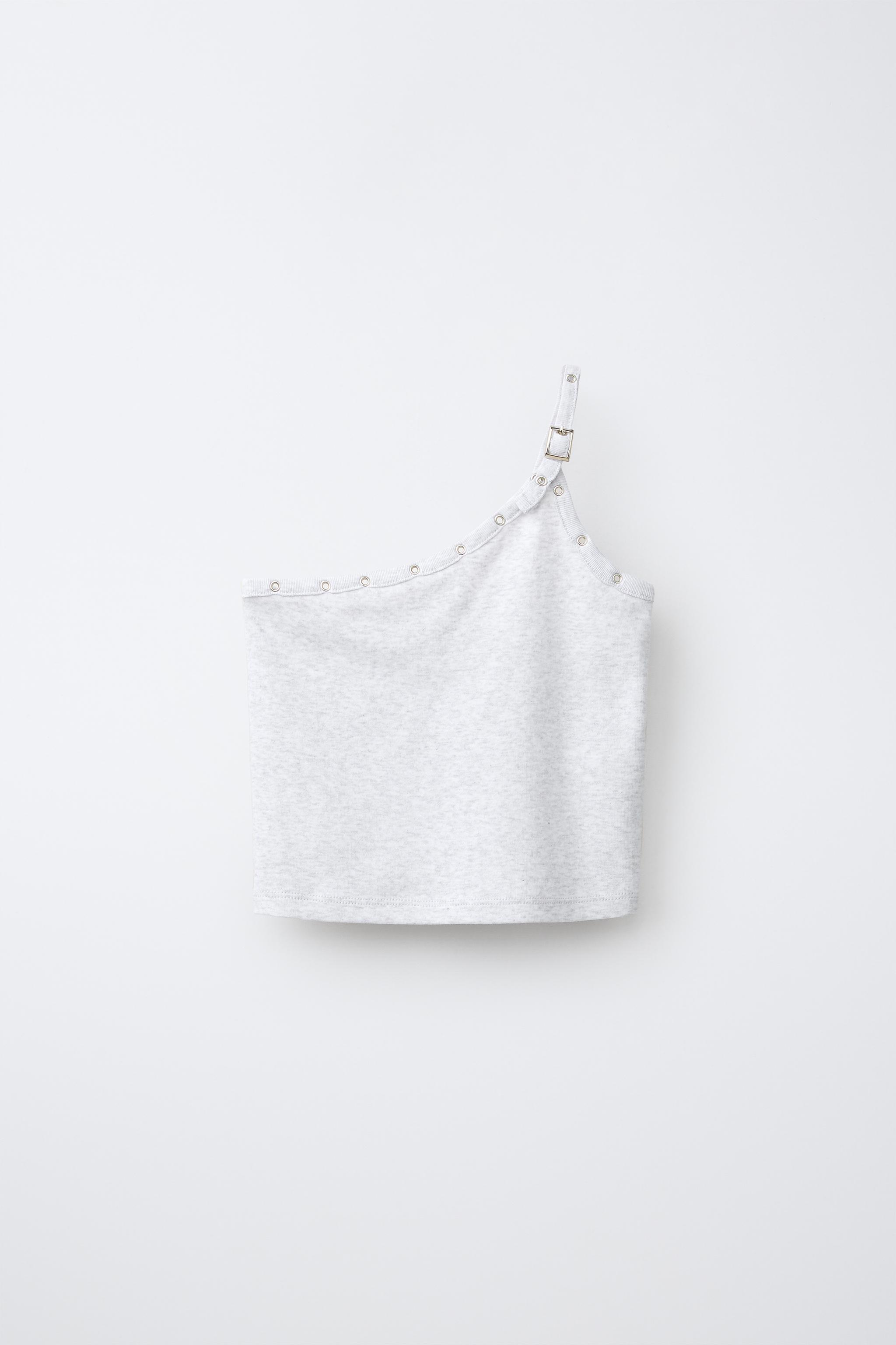 ASYMMETRIC BUCKLE TOP