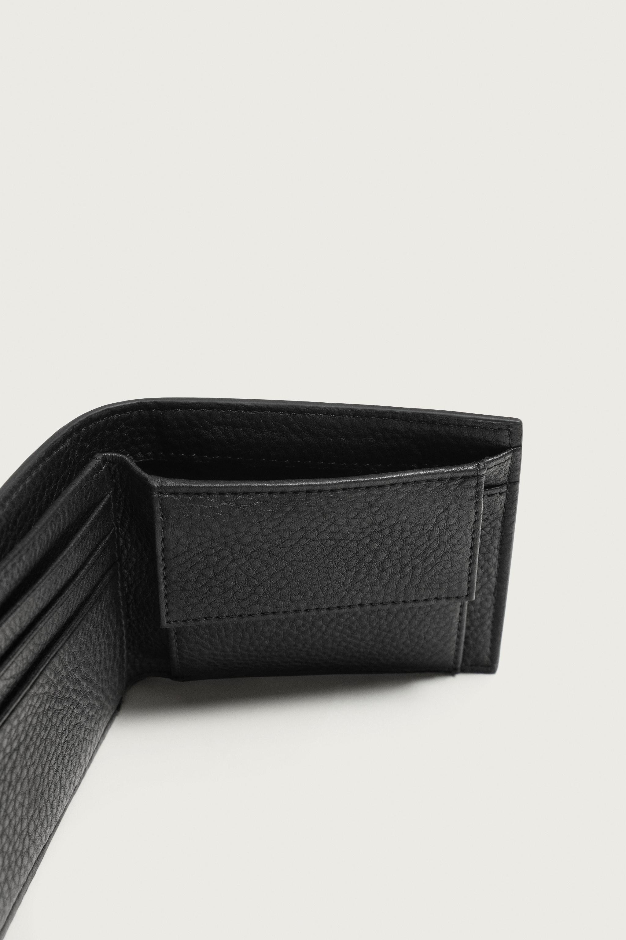 Мужские кошельки Zara LEATHER WALLET — фото 4