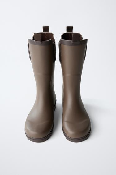 BOTTE DE PLUIE HAUTE - Marron de Zara - Image 4