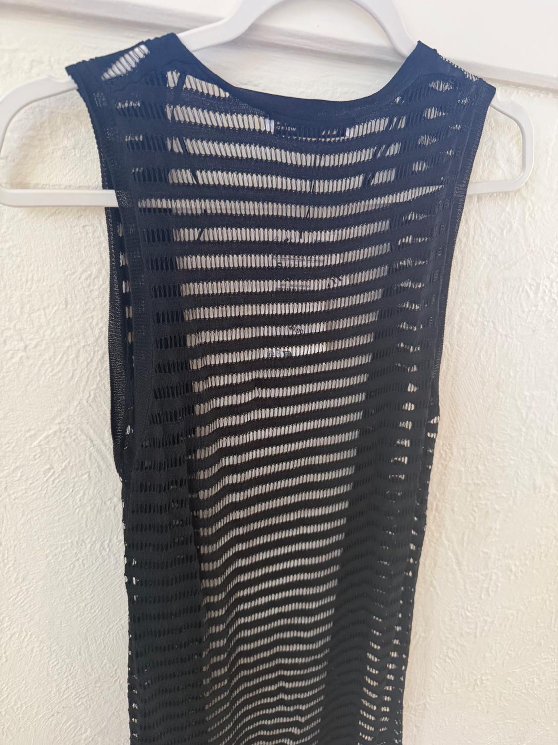 BLACK SOFT KNIT VEST - Image 4