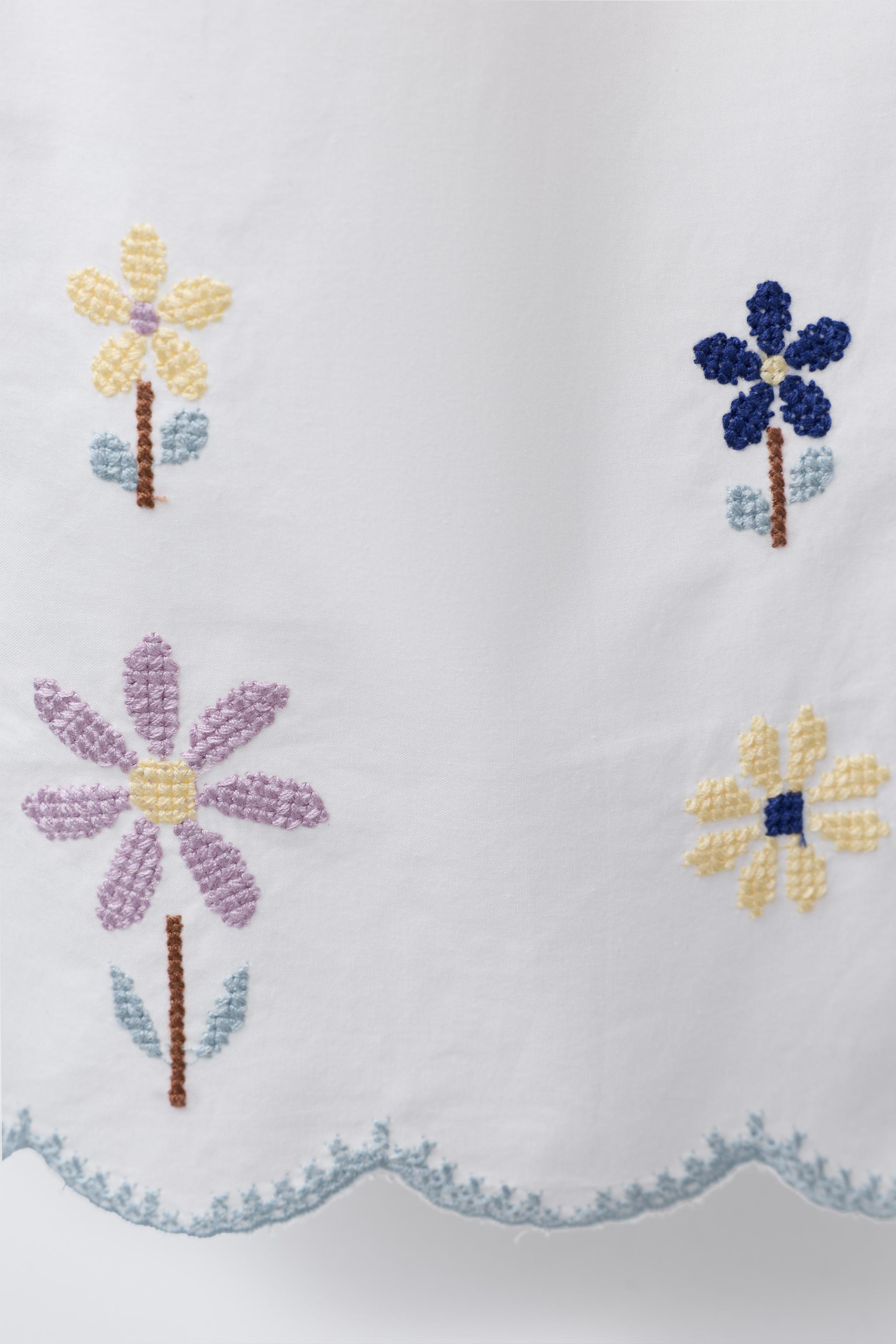 CROSS-STITCH CULOTTES - White | ZARA United States