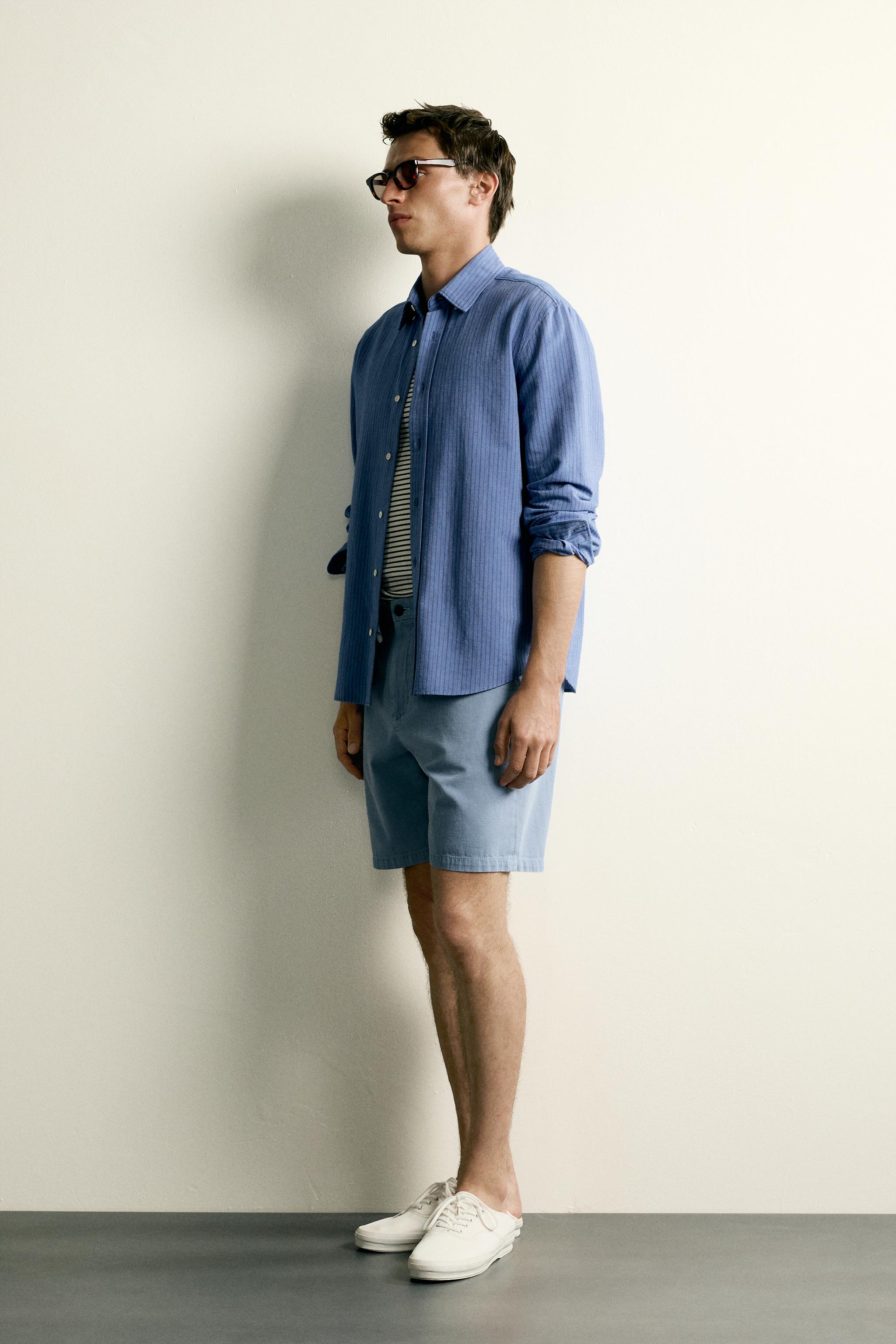 SHORT DÉLAVÉ REGULAR FIT
