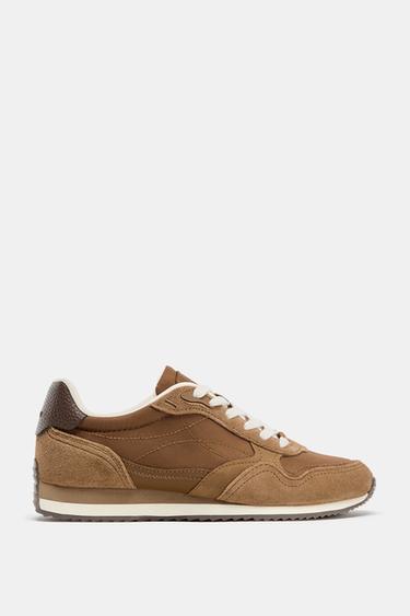 CONTRAST RUNNING SHOES - Brown by Zara