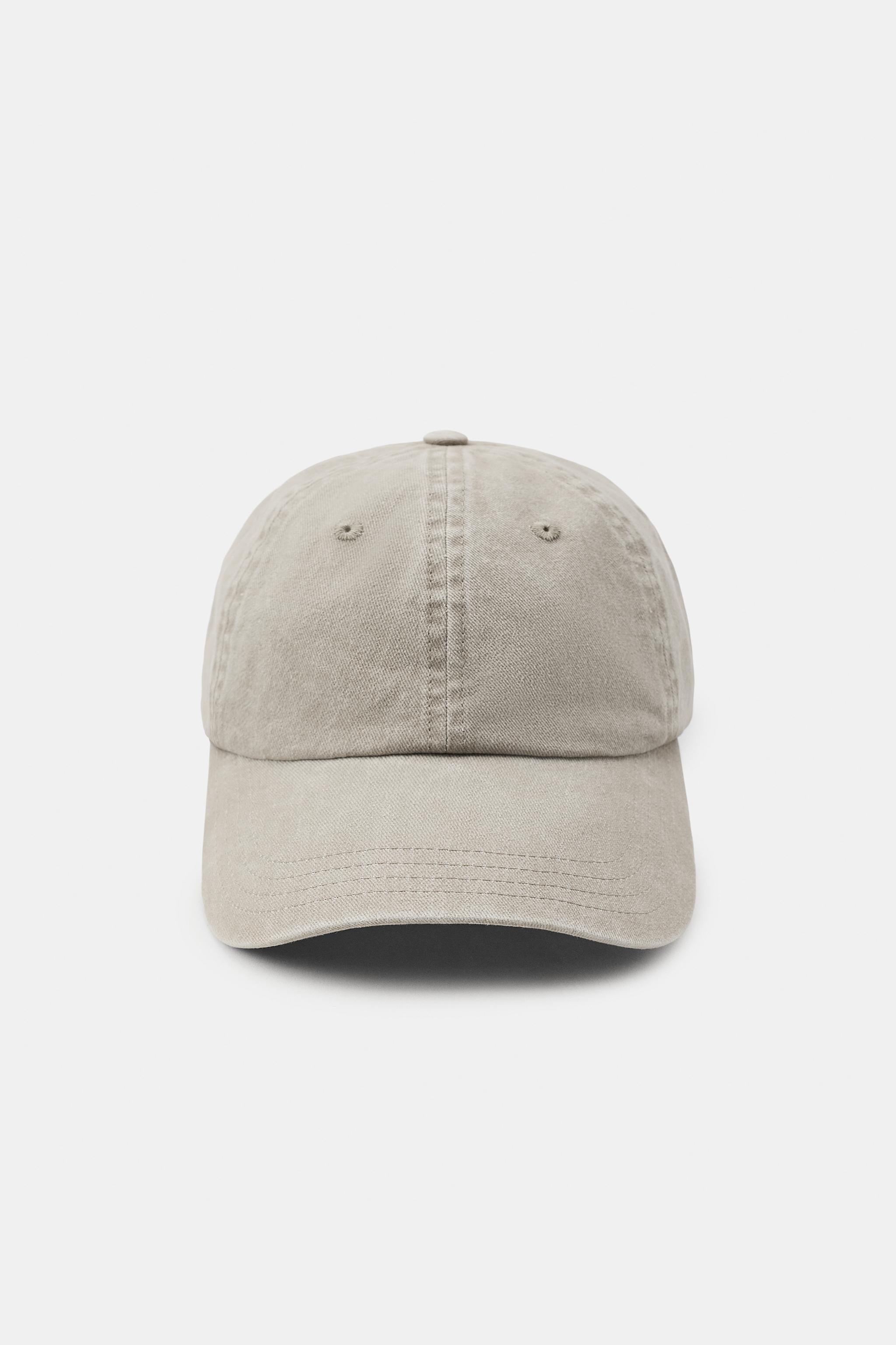 PLAIN TWILL CAP — Light gray