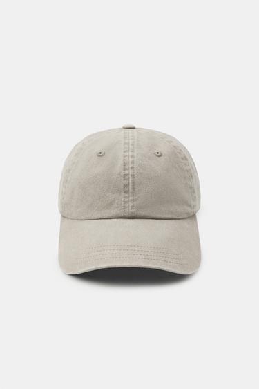 ОДНОТОННАЯ КЕПКА ИЗ САРЖИ — СВЕТЛО-СЕРЫЙ от Zara