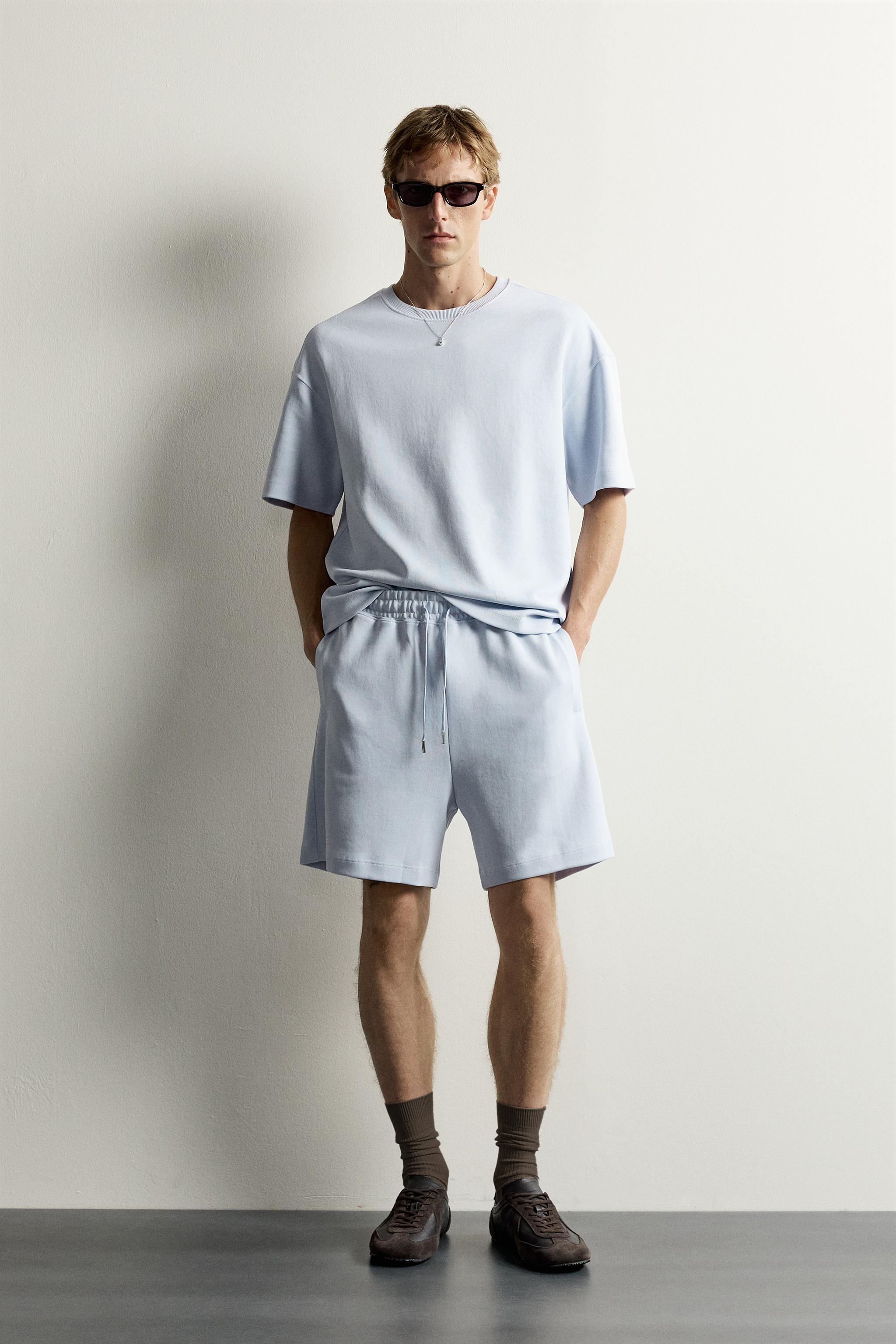 Zara İNTERLOCK RELAXED FIT EŞOFMAN BERMUDA