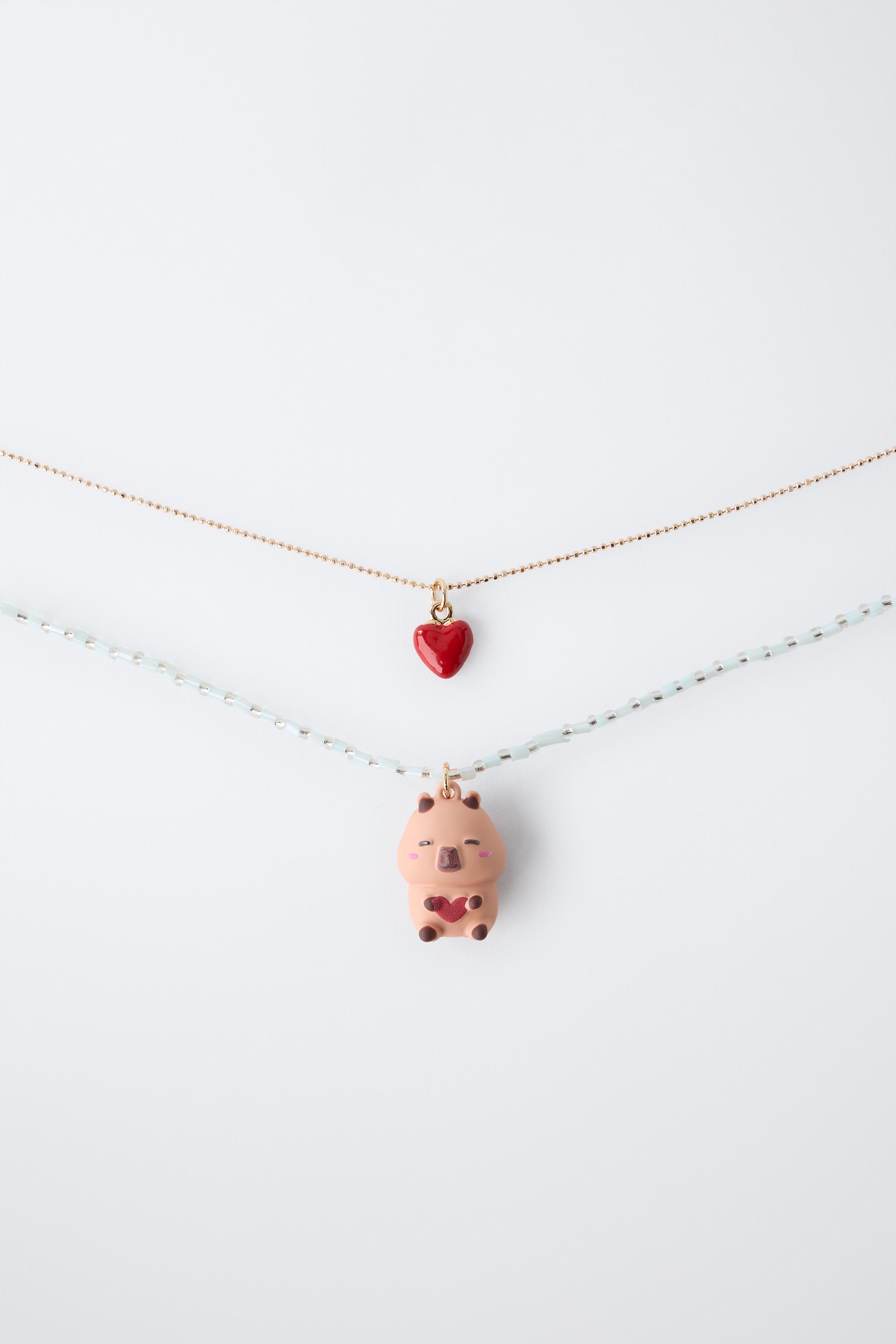 PACK OF TWO CAPYBARA CAPYFUN © BEAD NECKLACES