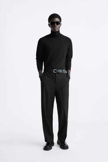VISCOSE BLEND SWEATER - Black by Zara