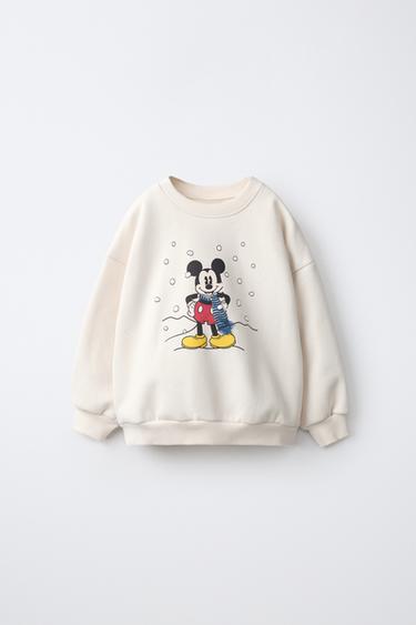 سويت شيرت مطبوع MICKEY MOUSE © DISNEY - خَام الخاص بـ Zara
