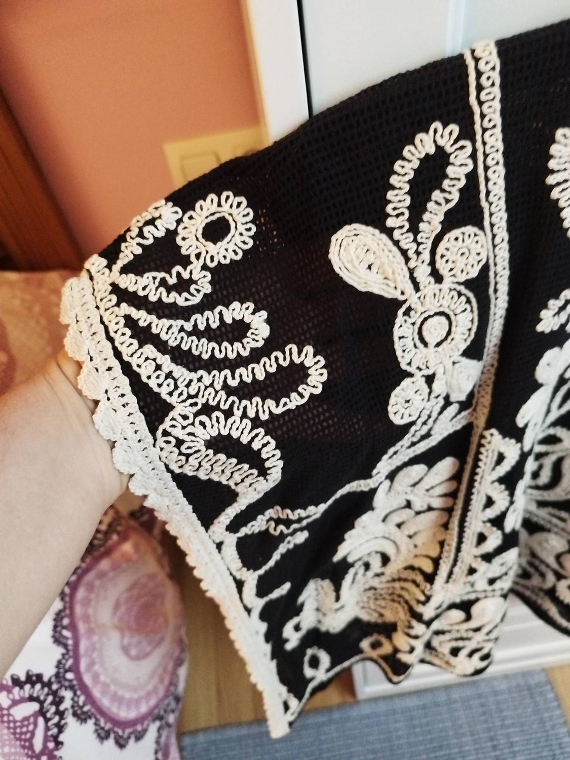 ZW COLLECTION CONTRAST CROCHET TOP - Image 6