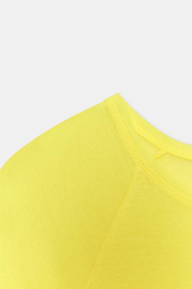 SUPIMA® SHORT SLEEVE T-SHIRT - Yellow by Zara - Image 3