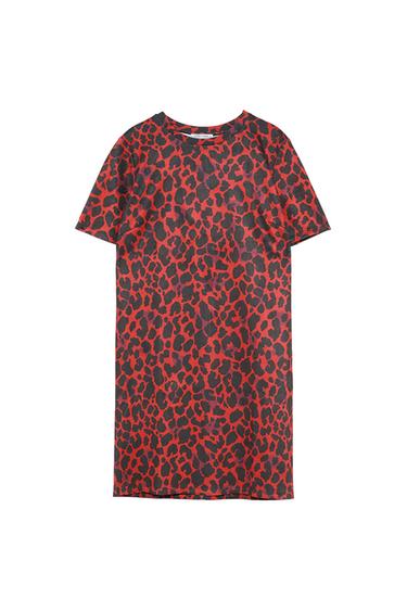 SUEDE EFFECT DRESS