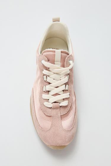 SOFT CONTRAST SNEAKERS - Pink by Zara