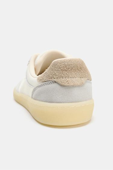 BASKETS EN CUIR BAREFOOT - Blanc écru de Zara - Image 7