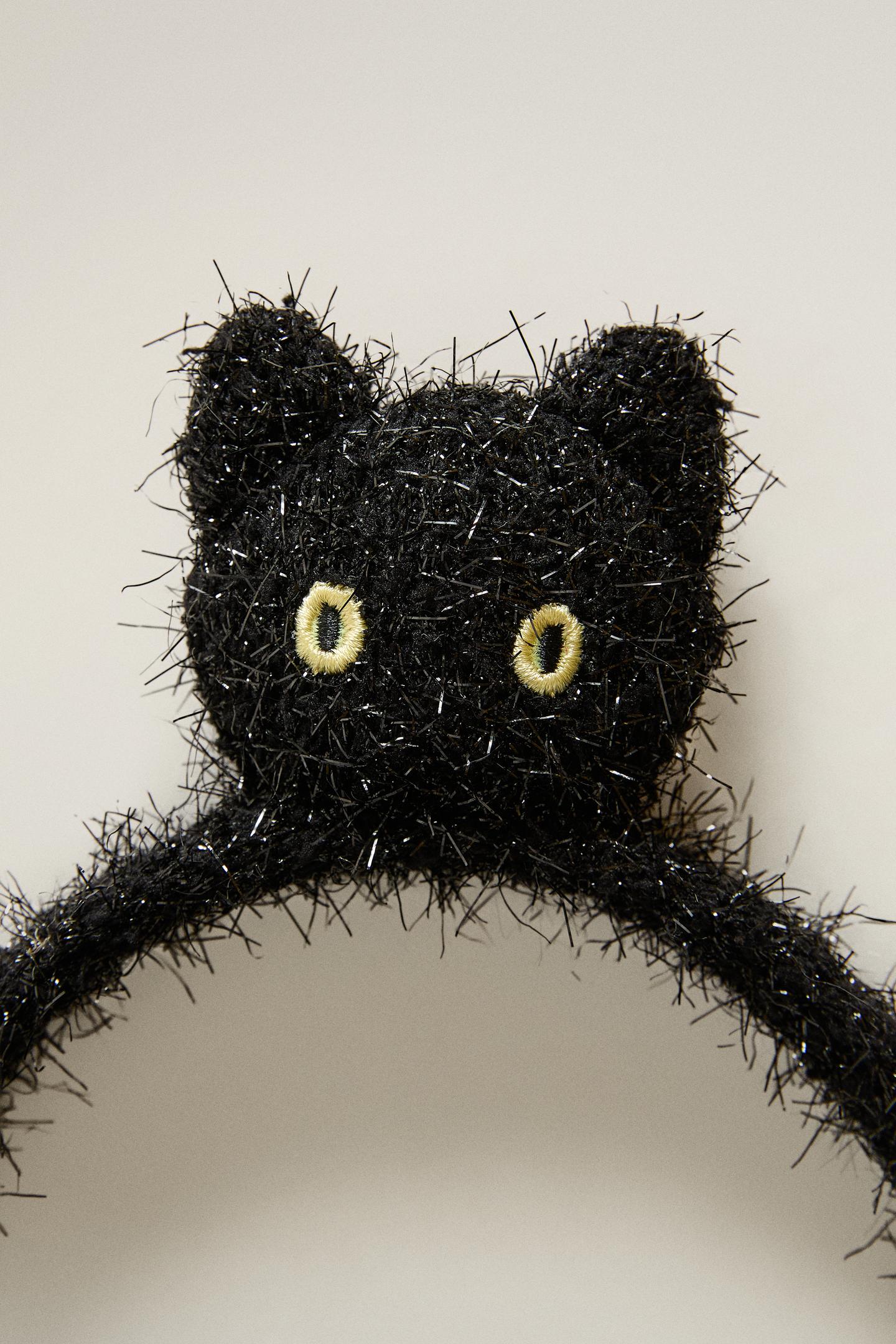 Детские аксессуары для волос Zara Halloween Cat Headband, цвет: Чёрный — фото 2