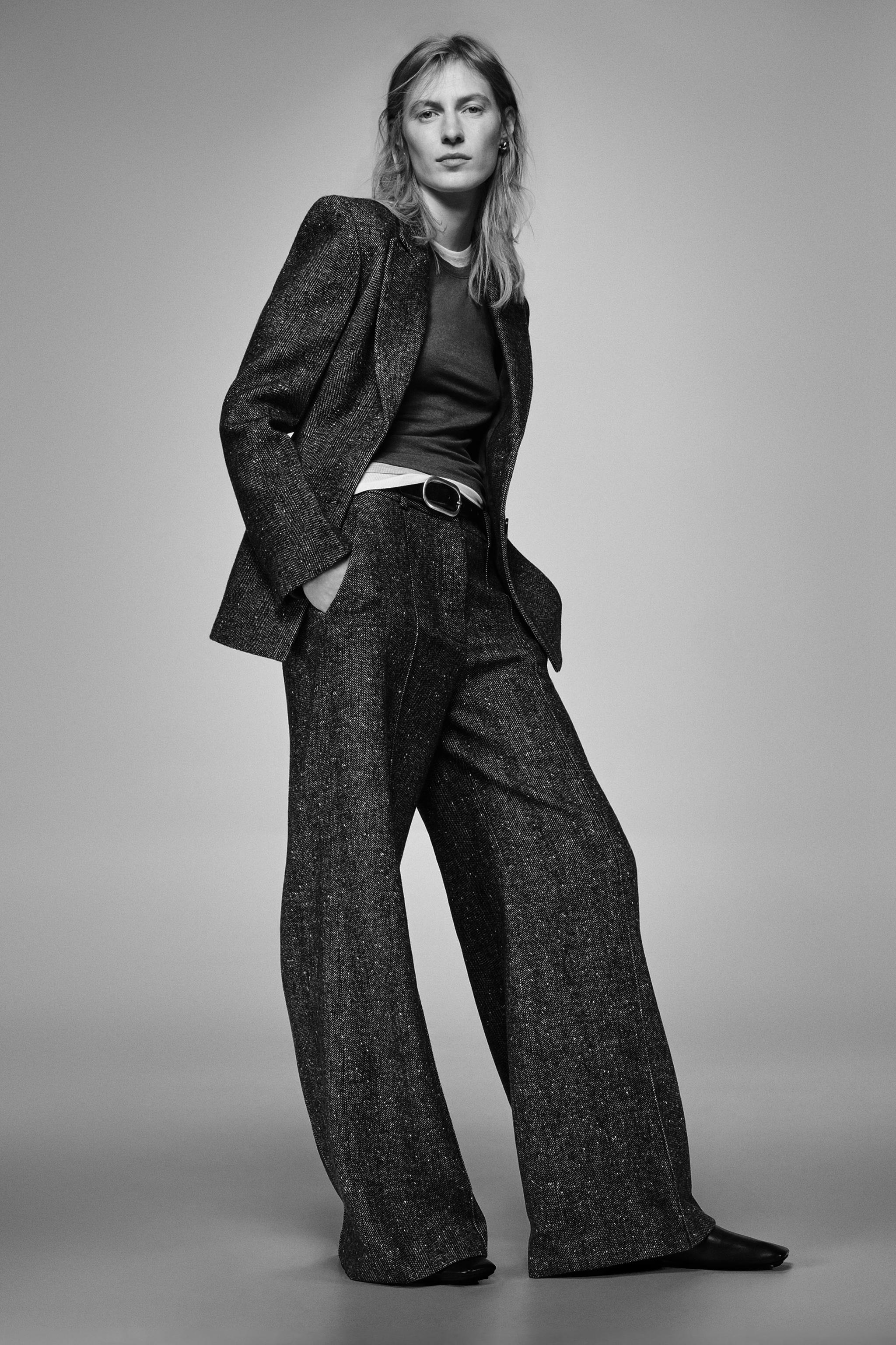 ZW COLLECTION STRAIGHT LEG WOOL PANTS