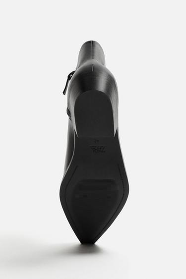 BOTTES COW-BOY POINTUES - Noir de Zara - Image 5