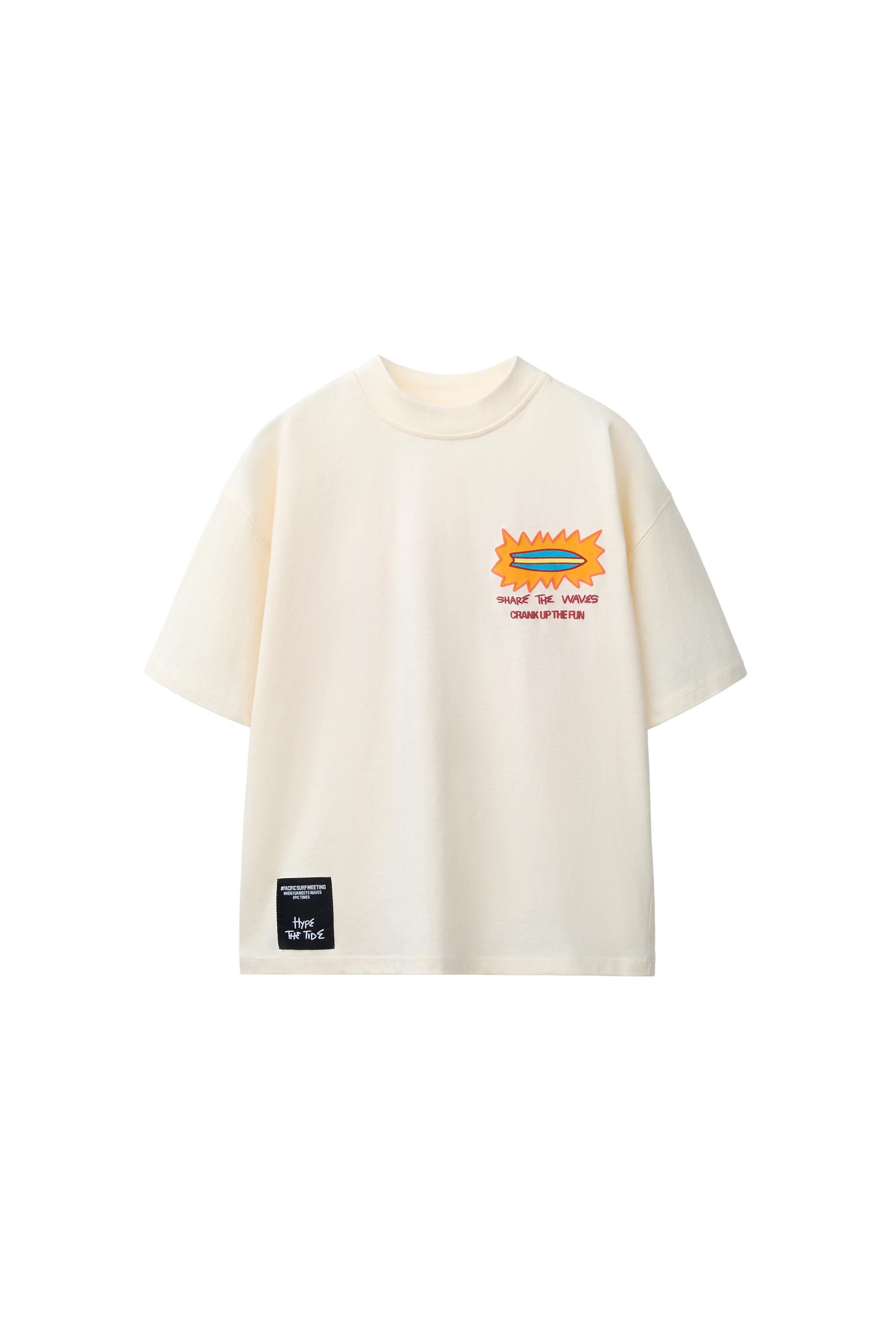 SURF PRINT T-SHIRT - Ecru | ZARA United States