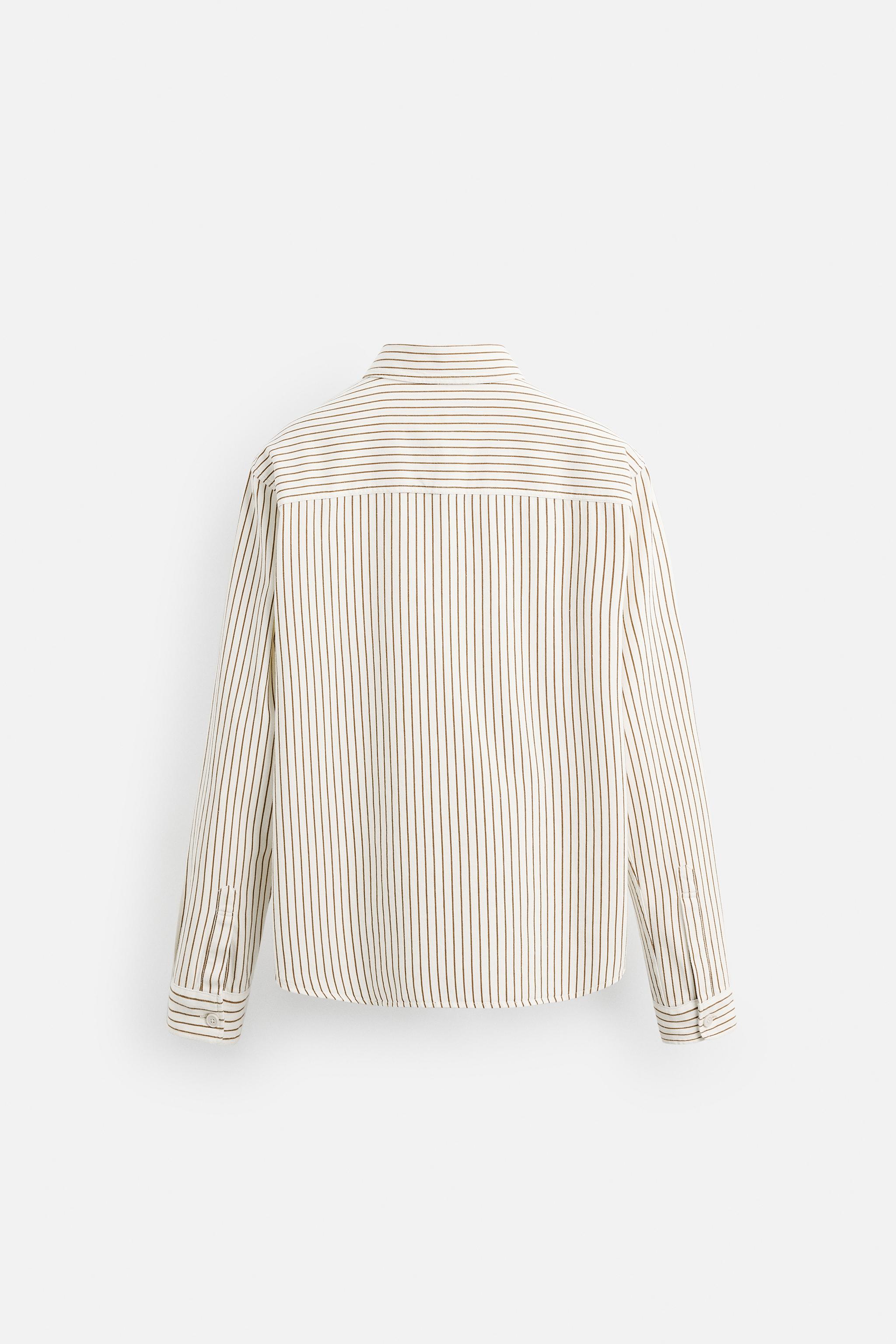 スペイン発送 ZARA リラックスフィットストライプシャツ 最新作 スペイン発送 ZARA リラックスフィット ストライプシャツ 最新作