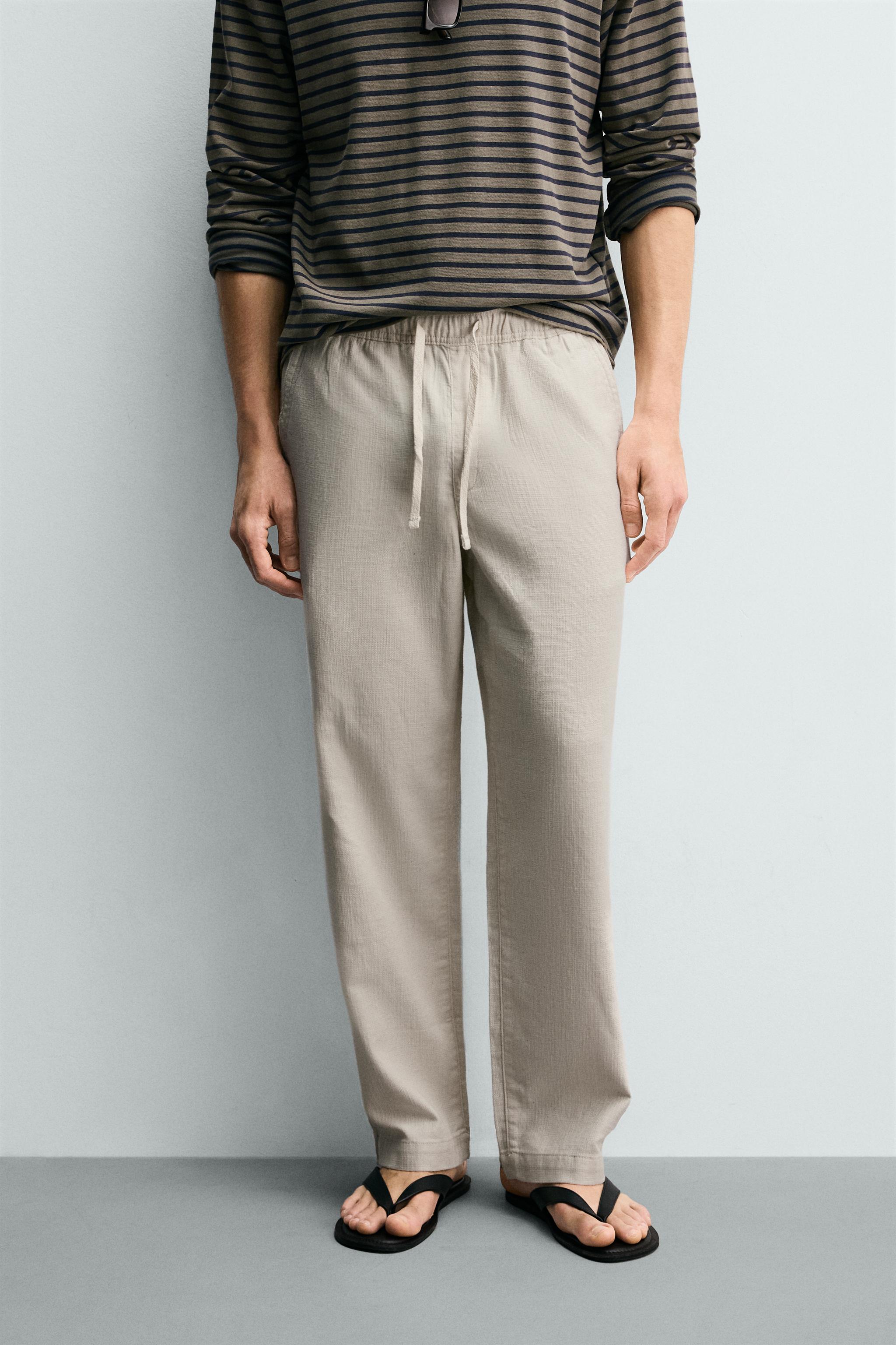 PANTALON COUPE DÉCONTRACTÉE STRUCTURÉ