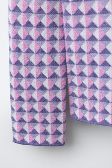 JACQUARD KNIT JUMPER SKI COLLECTION - Pink / Mauve by Zara - Image 3