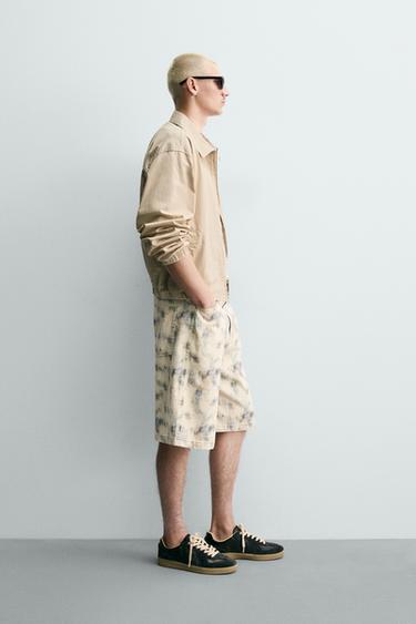 RELAXED FIT ABSTRACT PRINT BERMUDA SHORTS - Printed by Zara - Image 3