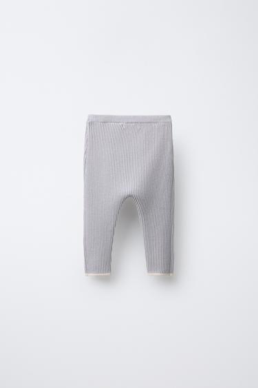 TROUSERS WITH CONTRAST TRIM - Sky blue by Zara - Image 1